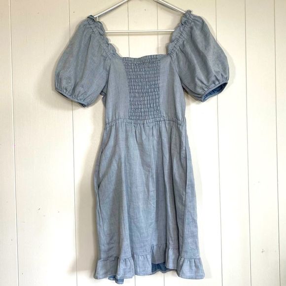 Short Denim Dress - Picture 2 of 3